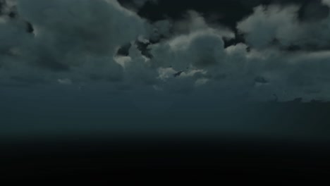 Animation-Von-Wolken,-Die-Sich-Nachts-Am-Himmel-Bewegen
