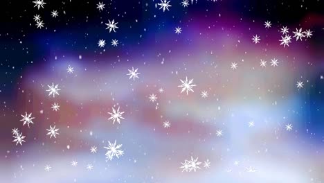 Animation-of-snow-falling-on-night-sky