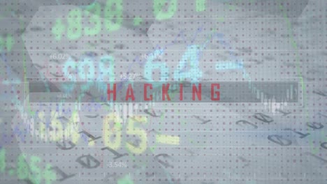 Animation-of-hacking-text-over-financial-data-processing-and-binary-coding
