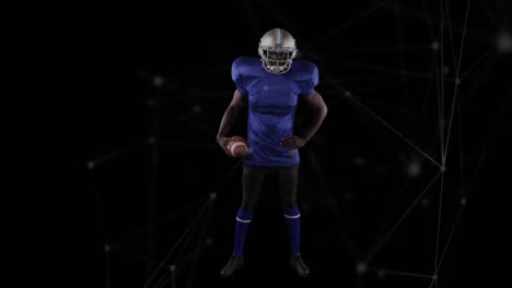 Animation-of-network-of-connections-over-african-american-american-football-player