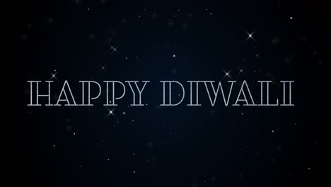 Animation-Von-Fröhlichem-Diwali-Text-über-Leuchtenden-Sternen-Auf-Schwarzem-Hintergrund