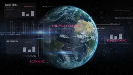 Animation-of-financial-data-processing-over-globe