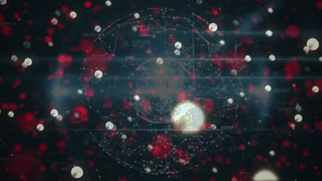 Animation-of-glowing-spots-over-globe-of-connections