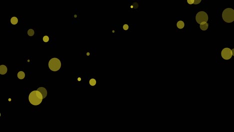 Animation-of-light-spots-falling-on-black-background