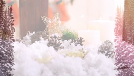 Animation-of-winter-landscape-over-seen-through-the-window-christmas-decorations