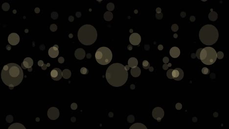 Animation-Von-Lichtflecken,-Die-Auf-Schwarzen-Hintergrund-Fallen