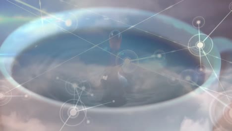 Animation-Von-Verbindungsnetzwerken-Beim-Kaffee