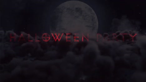 Animation-Einer-Halloween-Party-über-Vollmond-Und-Nachthimmelhintergrund