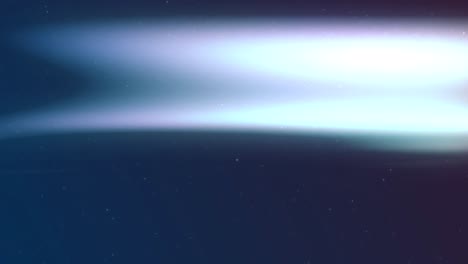 Animation-of-winter-scenery-with-aurora-borealis-on-blue-background
