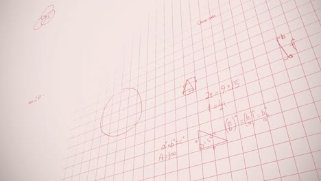 Animación-De-Ecuaciones-Matemáticas-Sobre-Fondo-Rosa