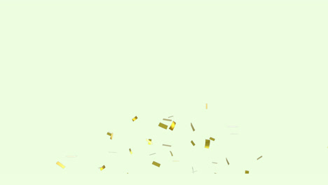 Animación-De-Confeti-Dorado-Cayendo-Sobre-Fondo-Amarillo