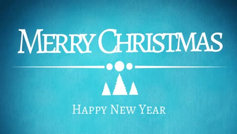 Animation-of-merry-christmas-and-happy-new-year-text-on-blue-background