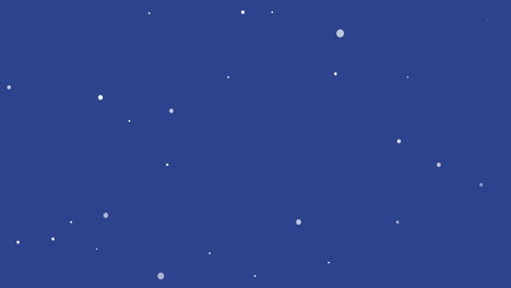 Animation-of-window-over-snow-falling-at-christmas-on-blue-background