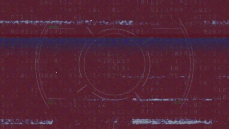 Animation-of-interference-and-scope-scanning-on-red-background
