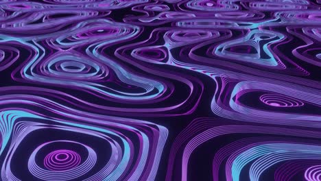 Animation-of-multiple-purple-shapes-moving