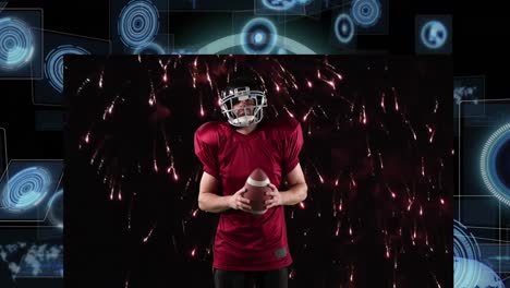 Animation-of-scope-scanning-over-caucasian-male-american-football-player