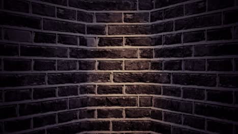 Digital-animation-of-flickering-light-over-copy-space-on-brick-wall-background