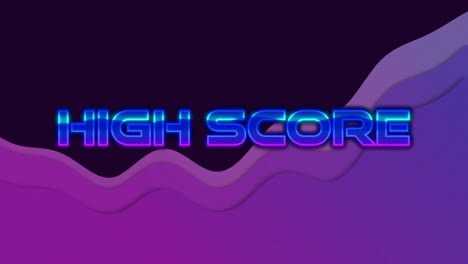 Animation-of-you-high-score-over-moving-purple-wave-on-dark-background