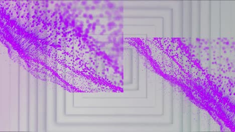 Animation-Einer-Violetten-Welle-Auf-Weißem-Geometrischem-Hintergrund