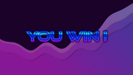 Animation-of-you-win-text-over-purple-wave-on-dark-background