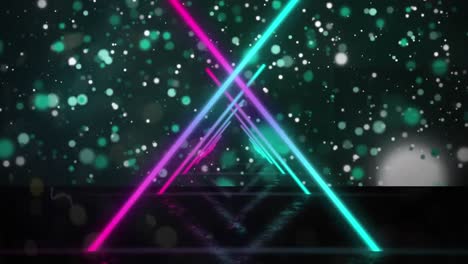 Animation-of-moving-colorful-geometrical-shapes-over-lights-and-geometrical-background