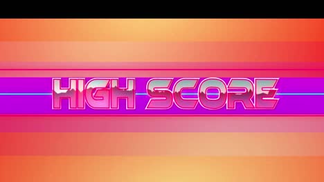 Animation-of-high-score-text-over-colorful-background