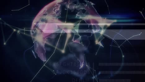 Plexus-Netzwerke-über-Den-Globus-Vor-Digitaler-Schnittstelle-Mit-Datenverarbeitung-Vor-Schwarzem-Hintergrund