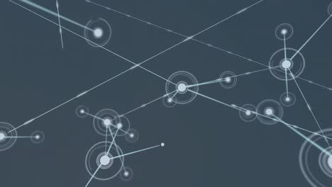 Digitale-Animation-Eines-Verbindungsnetzwerks-Vor-Grauem-Hintergrund