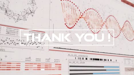 Animation-of-thank-you-text-over-digital-interface