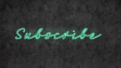 Animation-of-neon-subscribe-text-over-textured-background