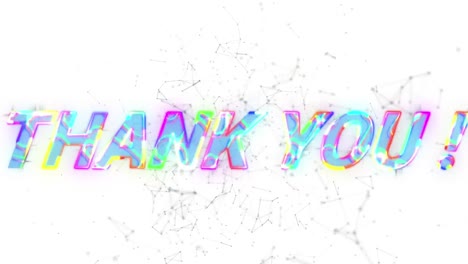 Animation-Eines-Dankestextes-In-Rosa-Buchstaben-über-Einem-Netzwerk-Von-Verbindungen-Auf-Weißem-Hintergrund