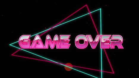 Animation-of-game-over-text-over-geometrical-moving-shapes