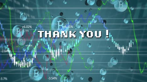 Animation-of-thank-you-in-digital-abstract-space-with-diverse-data-and-bitcoins