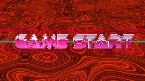 Animation-of-game-start-in-digital-abstract-space