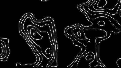 Animation-Bewegter-Weißer-Linien-Auf-Schwarzem-Hintergrund