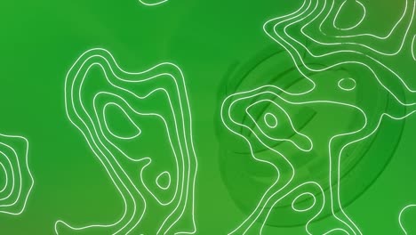 Animation-of-isohypses-moving-on-green-background