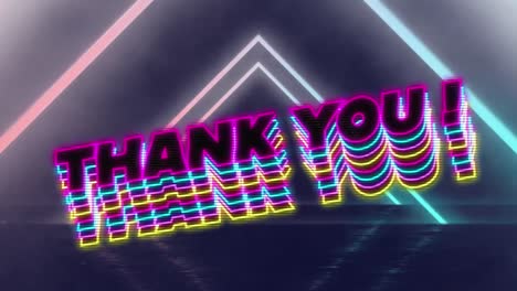 Animation-of-thank-you-text-over-geometrical-moving-shapes