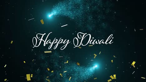 Animation-of-happy-diwali-over-confetti-on-black-background