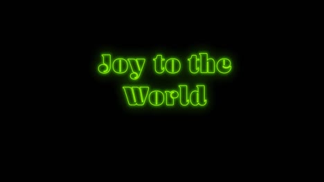 Animation-of-joy-to-the-world-christmas-neon-text-over-black-background