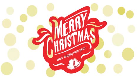 Animation-of-merry-christmas-and-happpy-new-year-text-over-golden-dots-on-white-background