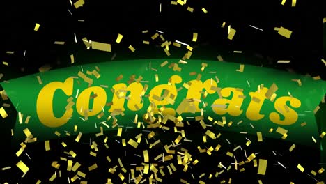 Animation-of-congrats-text-over-confetti-on-black-background