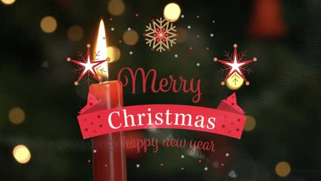 Animation-of-merry-christmas-text-over-candles