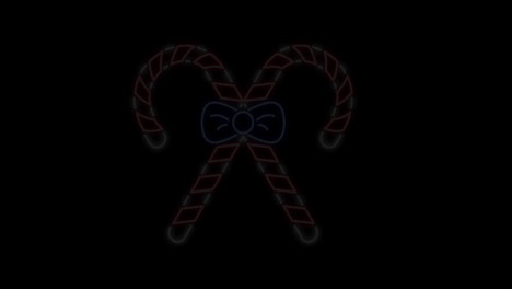 Animation-Von-Neon-Weihnachtsbonbons-Auf-Schwarzem-Hintergrund