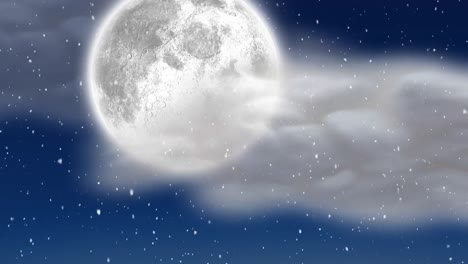 Animation-of-snow-falling-over-clouds-and-moon-at-christmas
