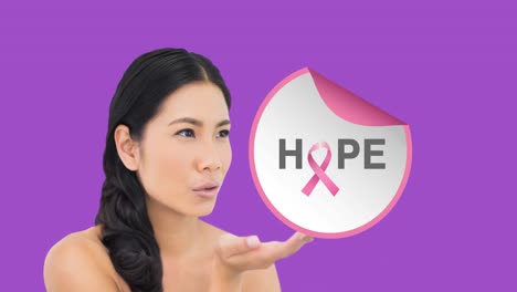 Animation-of-breast-cancer-awareness-text-over-asian-woman