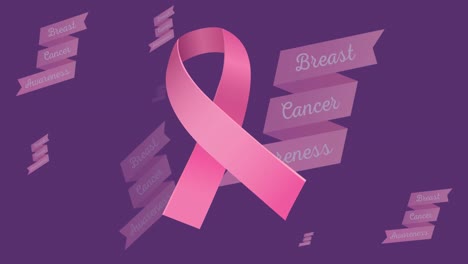 Animation-of-breast-cancer-awareness-text-over-pink-breast-cancer-ribbon
