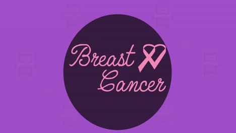 Animation-of-breast-cancer-awareness-text-over-pink-breast-cancer-ribbons