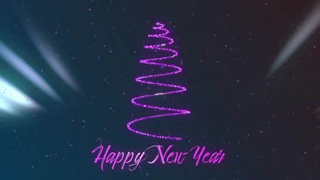 Animación-Del-Texto-De-Feliz-Año-Nuevo-Sobre-El-árbol-De-Navidad