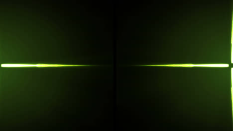 Animation-Von-Grün-Leuchtenden-Mustern-Und-Flecken-Auf-Schwarzem-Hintergrund