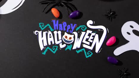 Animation-Eines-Fröhlichen-Halloween-Textes-über-Süßigkeiten